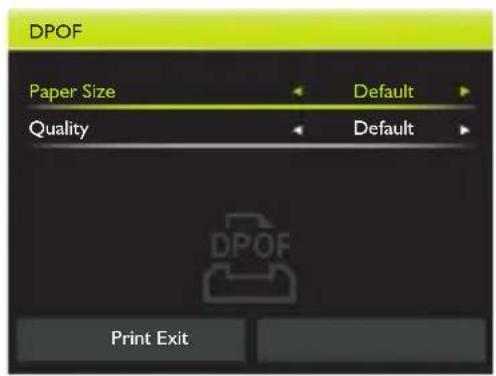 BENQ G1 - Pour imprimer tous les fichiers avec le tag DPOF : - 1