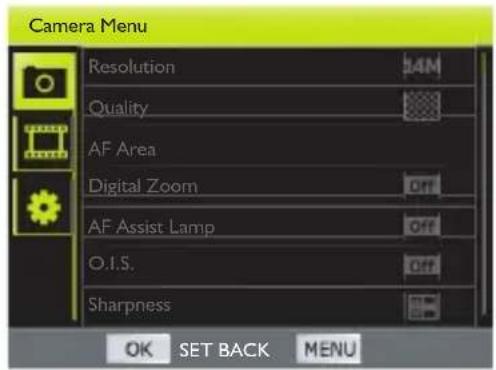 BENQ G1 - Naviguer dans les menus - 1