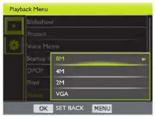 BENQ G1 - Redimensionner une image - 1