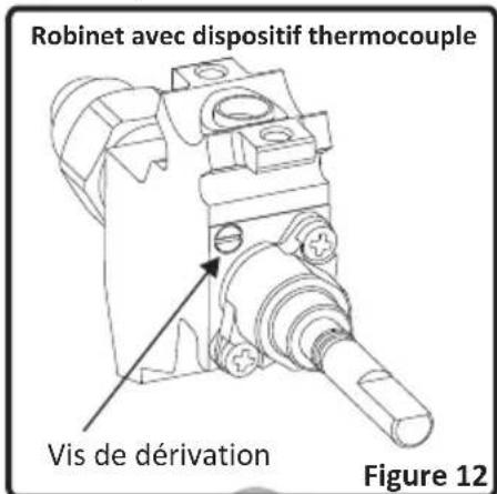 TECHWOOD TK55ESP13 - Réglage de la flamme position minimale sur le robinet - 1