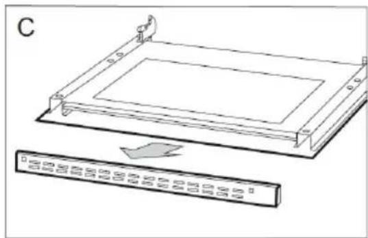 ESSENTIELB ECM 501b - Démontage de la vitre du four - 2