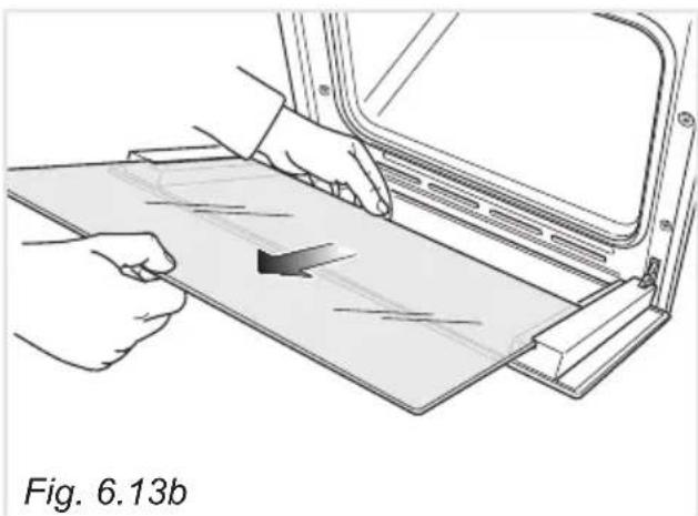 DELONGHI PGVX 965 GHI - Remove the inner pane: - 2