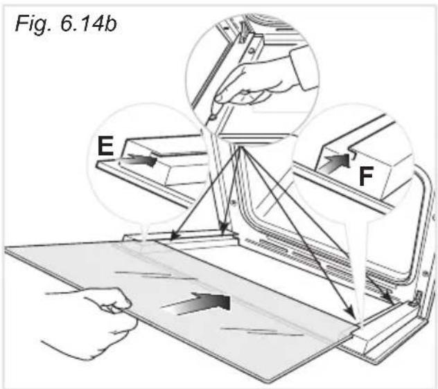 DELONGHI PGVX 965 GHI - APRES LE NETTOYAGE, REMONTER LA VITRE INTERIEURE - 4