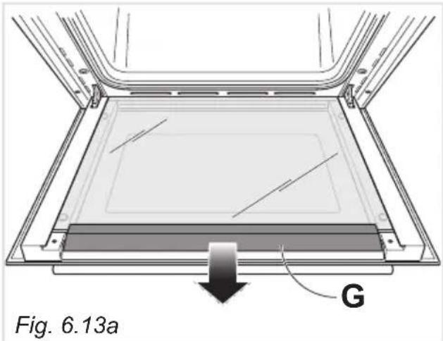 DELONGHI PGVX 965 GHI - Remove the inner pane: - 1