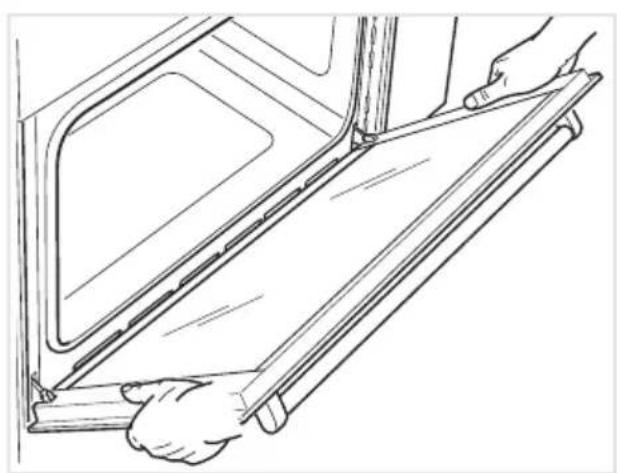 DELONGHI PGVX 965 GHI - DEMONTAGE DE LA PORTE DU FOUR - 3