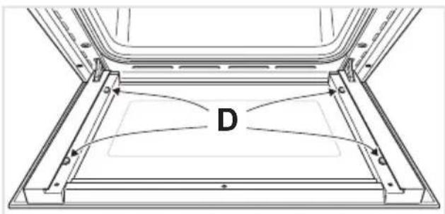 DELONGHI PGVX 965 GHI - APRES LE NETTOYAGE, REMONTER LA VITRE INTERIEURE - 3