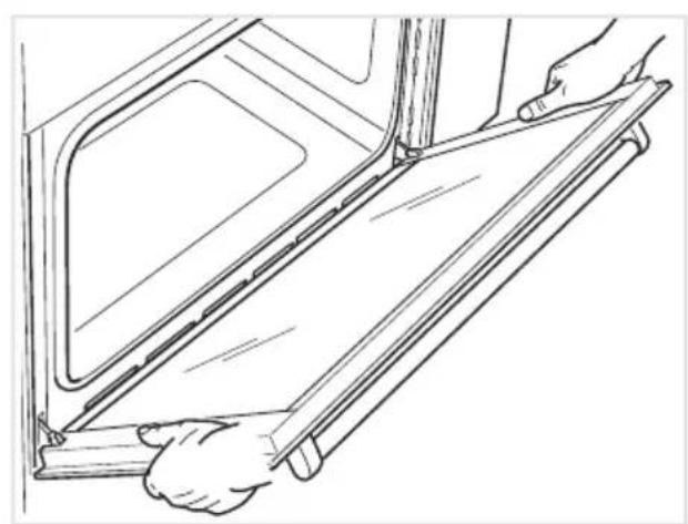 DELONGHI PGVX 965 GHI - REMOVING THE OVEN DOORS - 4