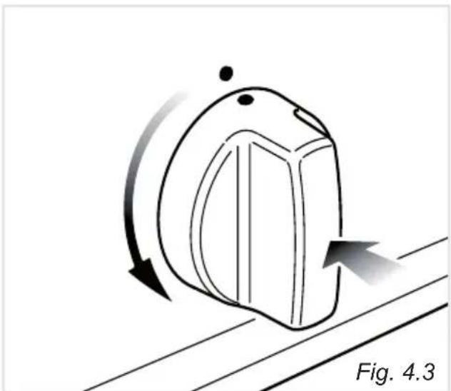 DELONGHI PGVX 965 GHI - IGNITION OF THE OVEN BURNER - 1