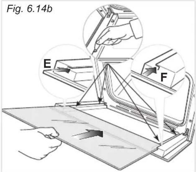 DELONGHI PGVX 965 GHI - AFTER CLEANING, REPLACE THE INNER GLASS PANE - 3