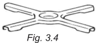 DELONGHI PEMX 965 A - GRATE FOR SMALL PANS - 1