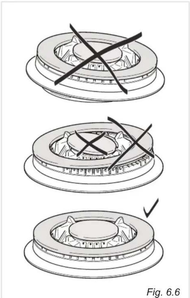 DELONGHI PEMX 965 A - CORRECT REPLACEMENT OF THE TRIPLE RING BURNER - 4
