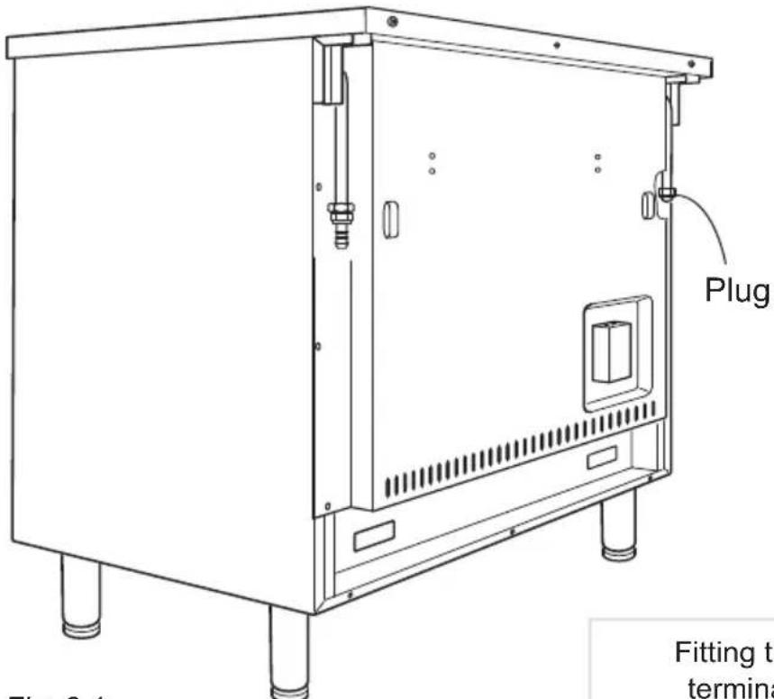 DELONGHI PEMX 965 A - CONNECTING THE APPLIANCE TO THE GAS SUPPLY - 1