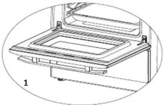 VALBERG VALCG50NVT - Pour démonter la porte du four - 1