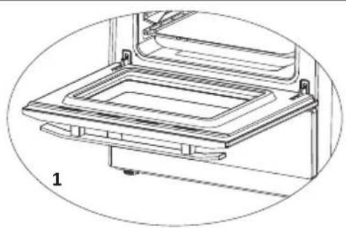 CONTINENTAL EDISON CECGW6060 - Pour enlever la porte du four - 1