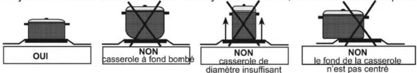 WALTHAM WTFSC V 56 B - Utilisation des plaques électriques et vitrocéramiques - 3