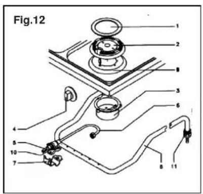 BLUESKY BCG 350 - Remplacement des injecteurs de la table de cuisson - 2