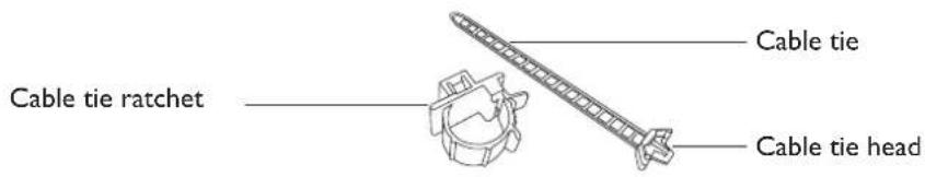 BENQ LK970 - Using the cable tie set - 1