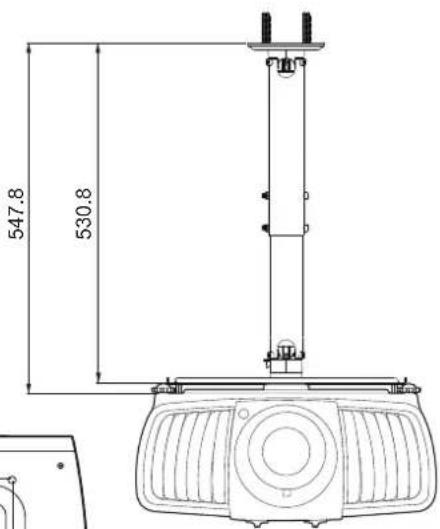 BENQ LK970 - Ceiling mount installation diagram - 2