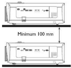 BENQ LK970 - Ventilation Avertissement pour l'installation - 5
