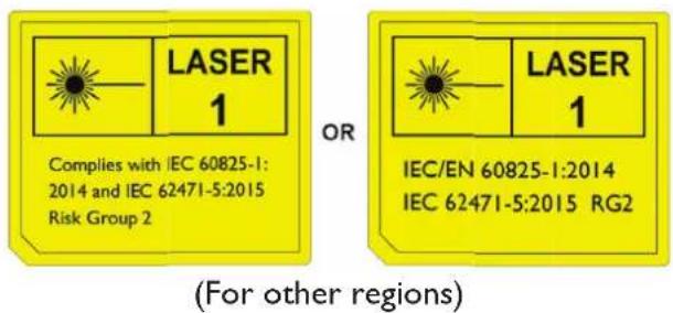 BENQ LK970 - Laser Caution - 2