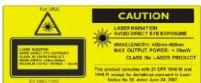 BENQ LK970 - Precaution du laser - 1