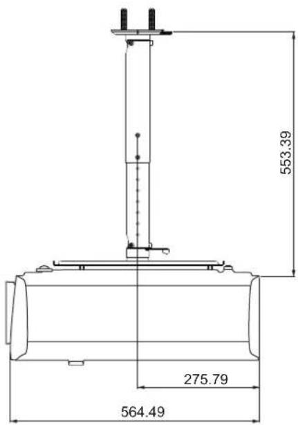 BENQ LK970 - Ceiling mount installation diagram - 3