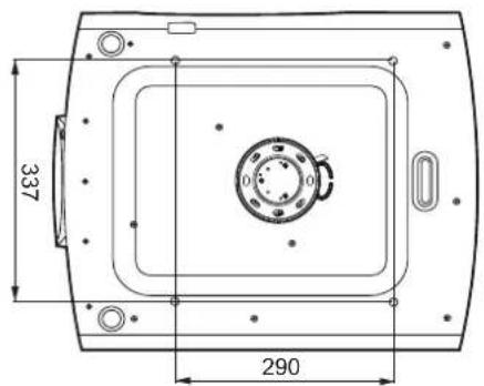 BENQ LK970 - Schema per l'installazione a soffitto - 4