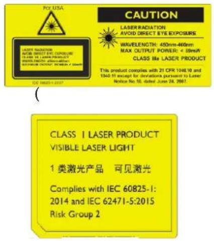BENQ LK970 - Laser Caution - 1