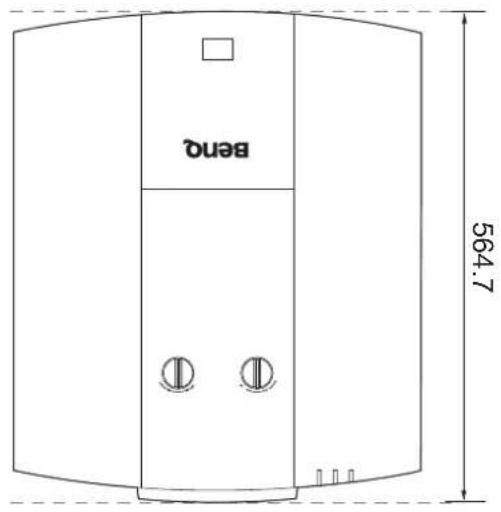 BENQ LK970 - Projector dimensions - 1