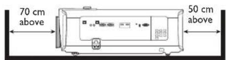 BENQ LK970 - Caution for installation - 1