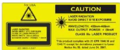 BENQ LK970 - Laser Warning - 1