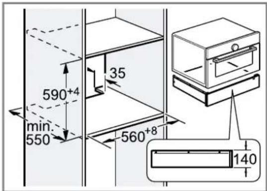 BOSCH BIC510NB0 - Montage dans un élément - 1