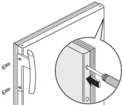 ARTHUR MARTIN ELECTROLUX AUF23391W - Réversibilité de la porte - 4