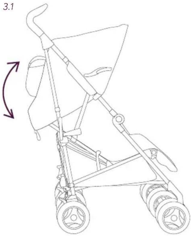 Silver Cross Pop Duo - CAUTION: Failure to do this will cause damage to your pushchair. - 3