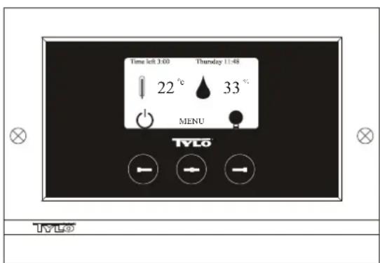 Tylö CC300T - Knapper og display - 1
