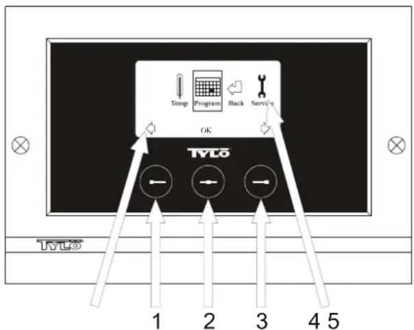 Tylö CC300T - Operating instructions for control panel CC 300/CC 300T. English page 8. - 1