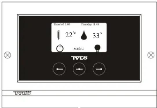 Tylö CC300T - Touches et écran. - 1