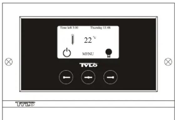 Tylö CC300T - Touches et écran. - 1