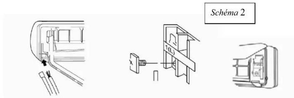 AIRTON HSU 12 RHE03R2 - Raccordement des câbles électriques à l'unité intérieure. - 1