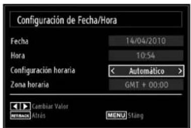 SABA LED26V11 - Configuración de Fecha/Hora - 1