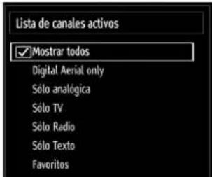 SABA LED26V11 - Administración de Emisoras: Ordenar la lista de Canales - 1