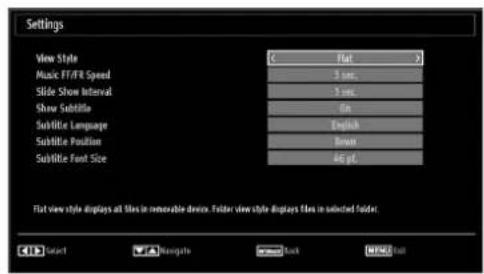 SABA LED26V11 - Media Browser Settings - 1