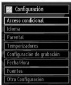 SABA LED26V11 - Configuración de las Opciones del Televisor - 1