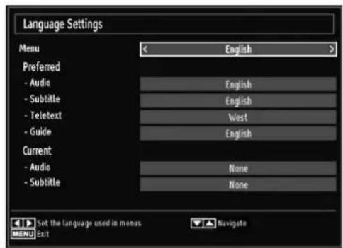 SABA LED26V11 - Configuring Language Preferences - 1