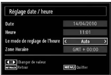 SABA LED26V11 - Configurer le réglage Date/Heure - 1