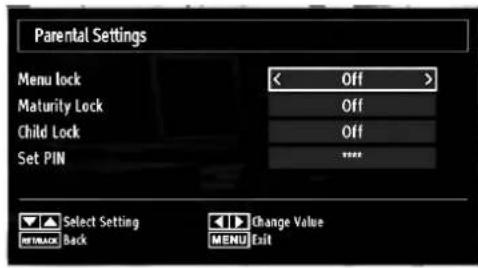 SABA LED26V11 - Parental Control - 2