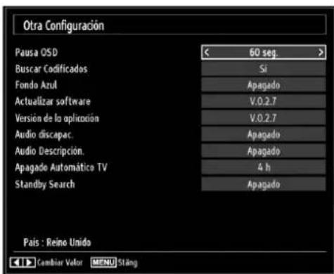 SABA LED26V11 - Configuración de Otras OPCiones - 1