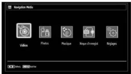 SABA LED26V11 - Lecture de medias via navigateur media - 1