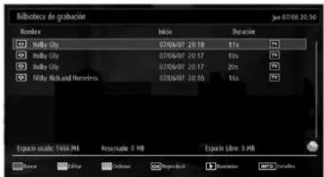 SABA LED26V11 - Ver los Programas Grabados - 1