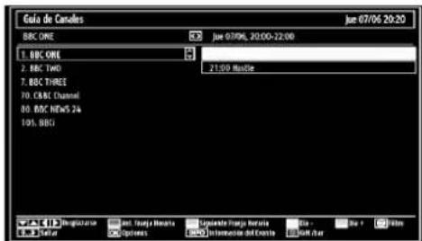 SABA LED26V11 - Vista de la Guía de Programación Electrónica (EPG) - 2